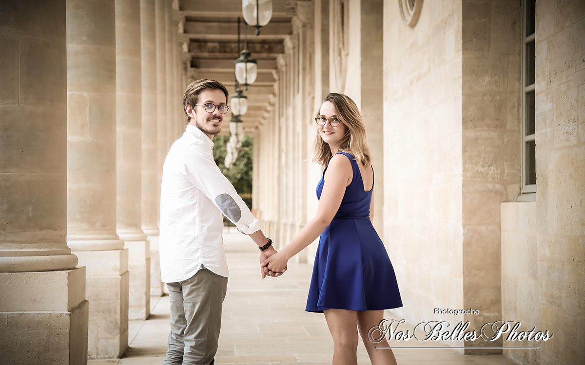 Shooting photo couple Love Session Paris