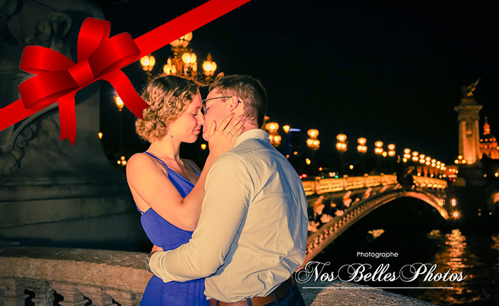 Cadeau pour couple, cadeau shooting couple Paris