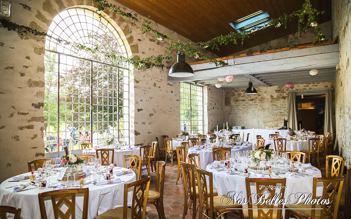 Photo salle de réception mariage Moulin de Metz à Gaillon-sur-Montcient dans les Yvelines, photographe mariage