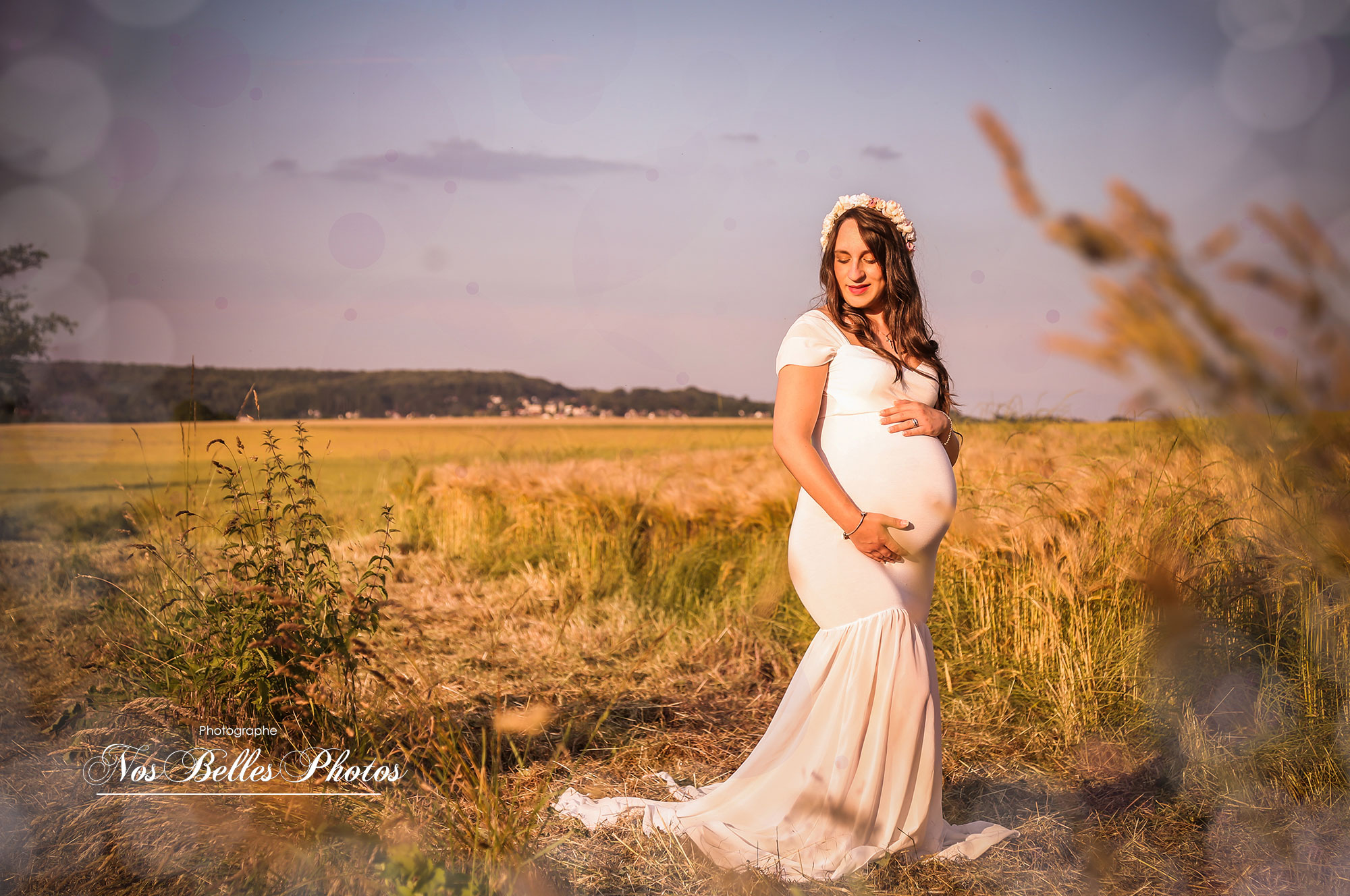 Photographe grossesse en Yvelines aux Mureaux, séance photo de grossesse en extérieur, shooting photo de grossesse en Yvelines