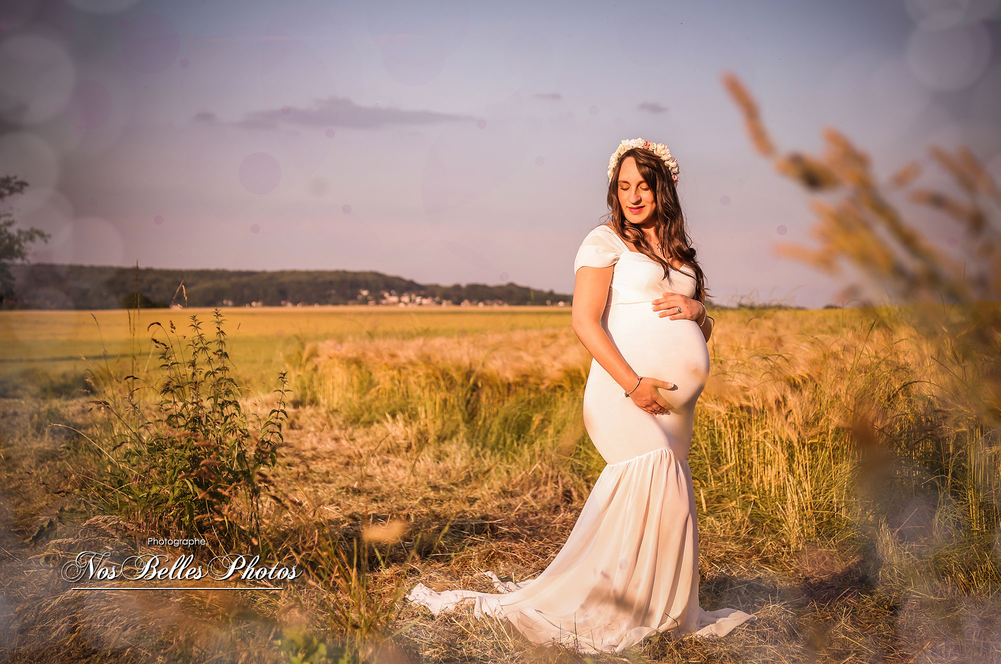 Photographe grossesse Hardricourt Yvelines, shooting photo grossesse, future maman, femme enceinte en extérieur Hardricourt