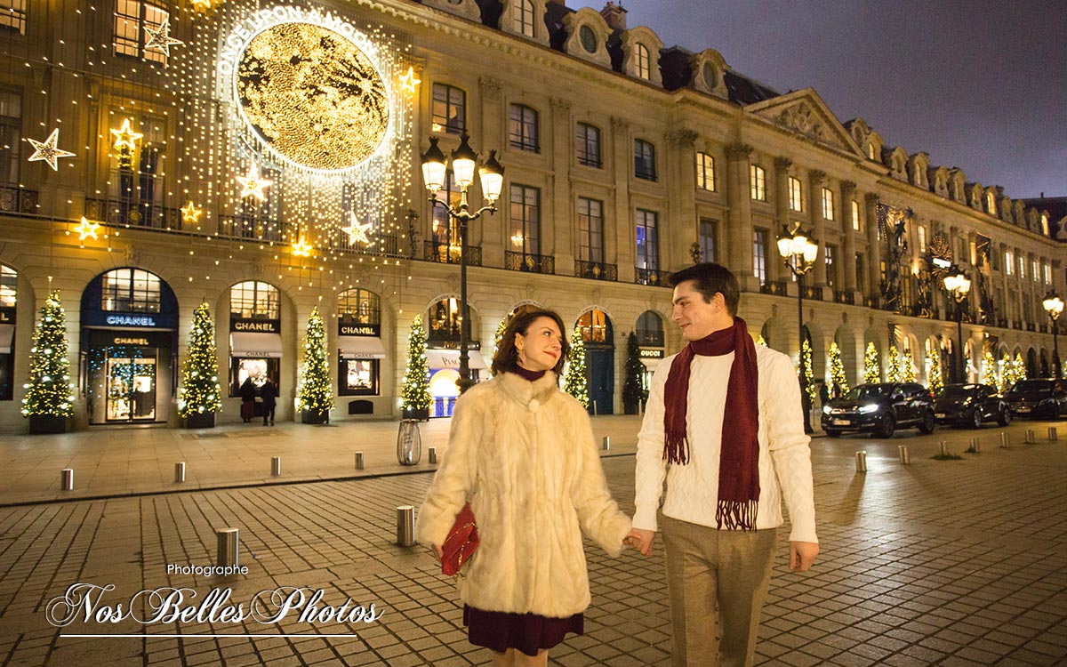Photo shooting couple Paris
