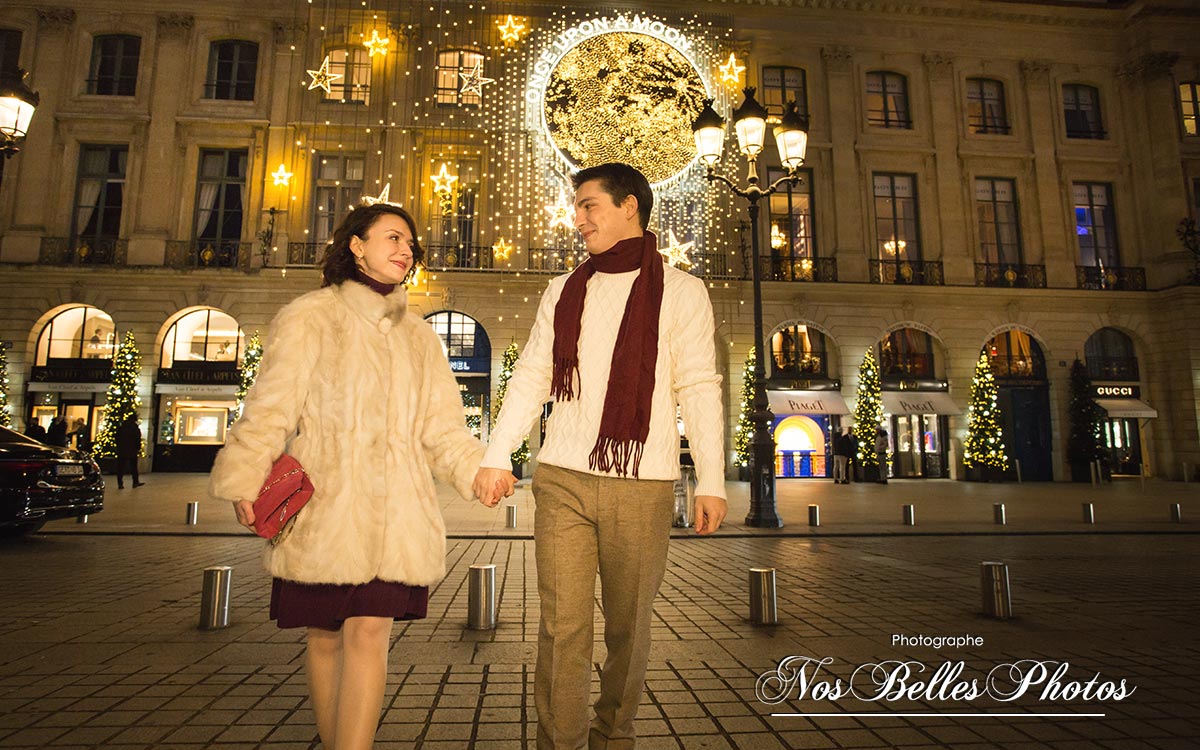 Shooting couple romantique Paris