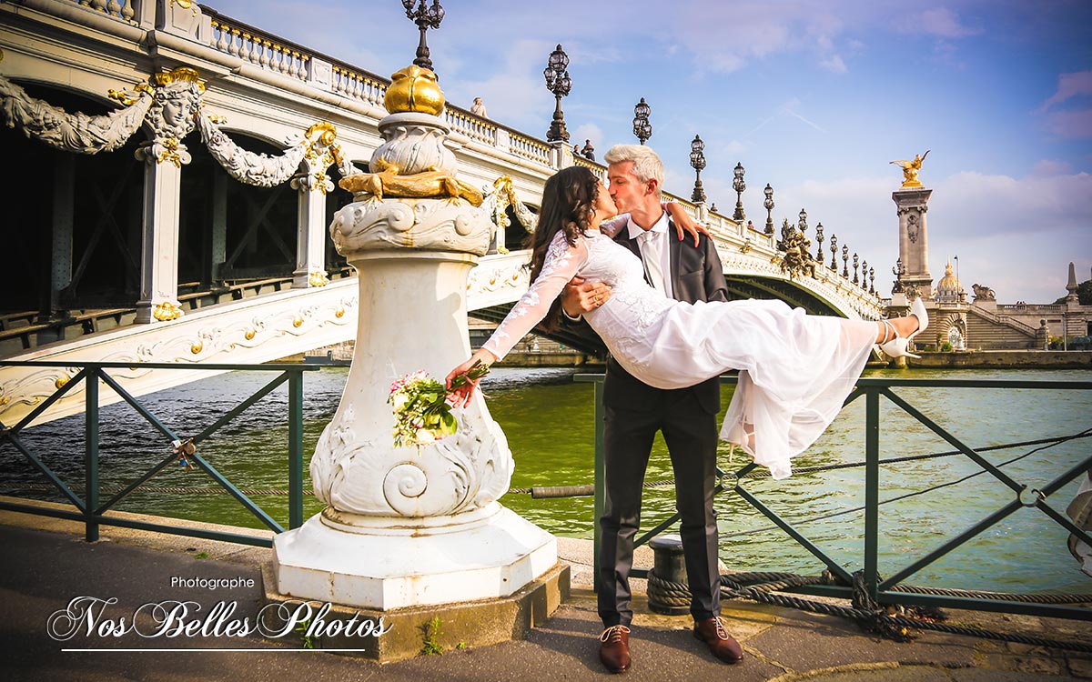 Paris photo session after wedding