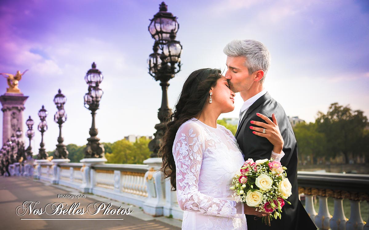Photo session day after wedding Paris