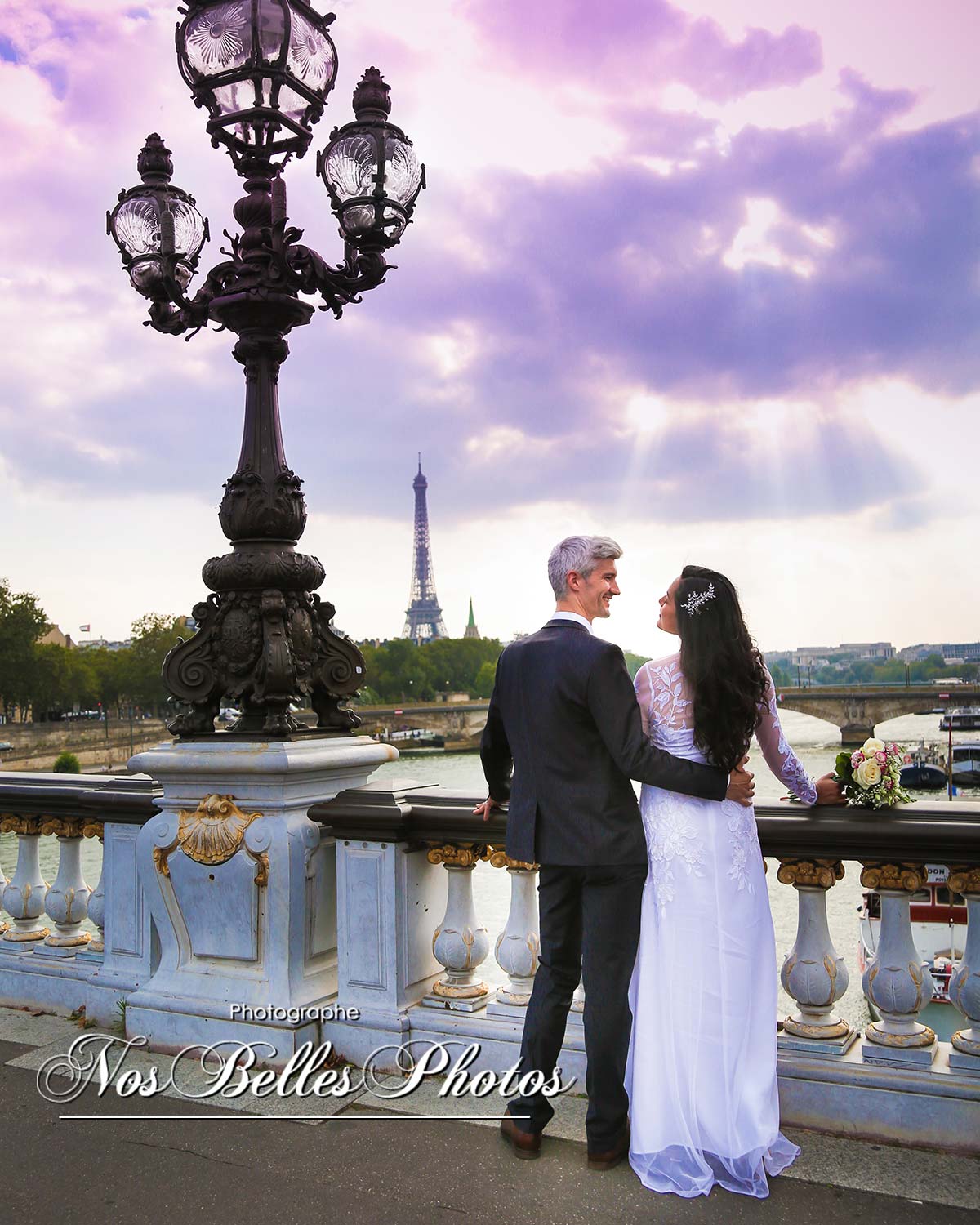 Shooting après mariage Paris