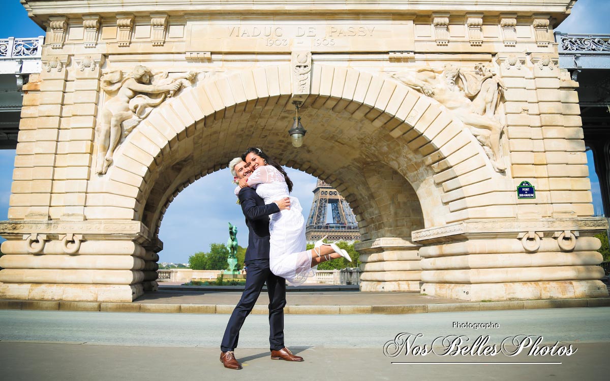 Wedding photo shoot Eiffel Tower