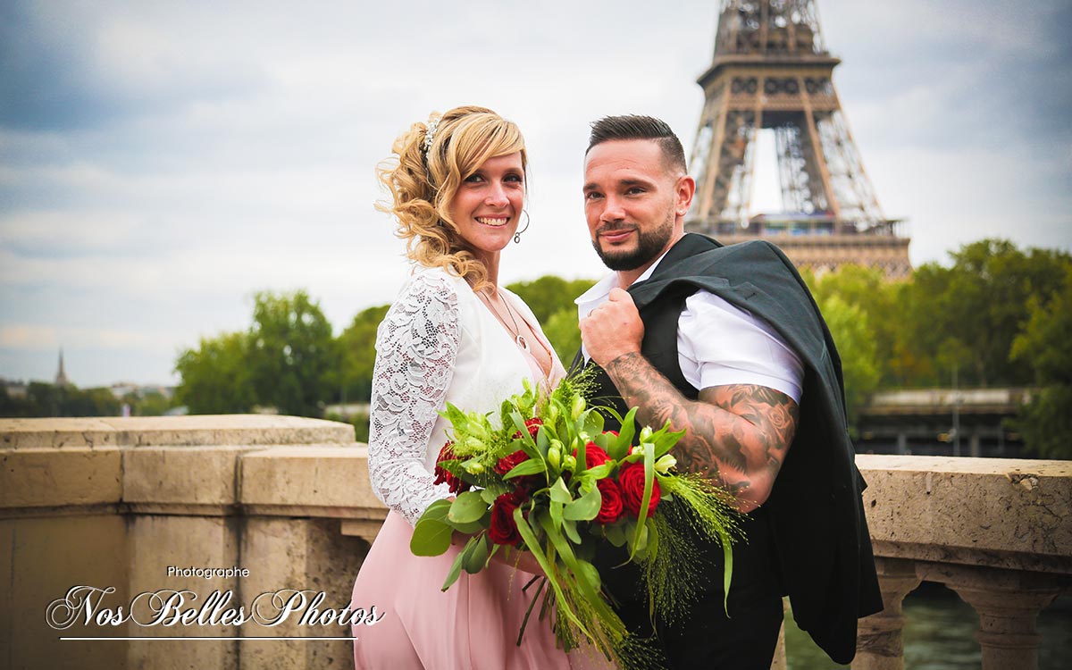 Paris pre-wedding session couple