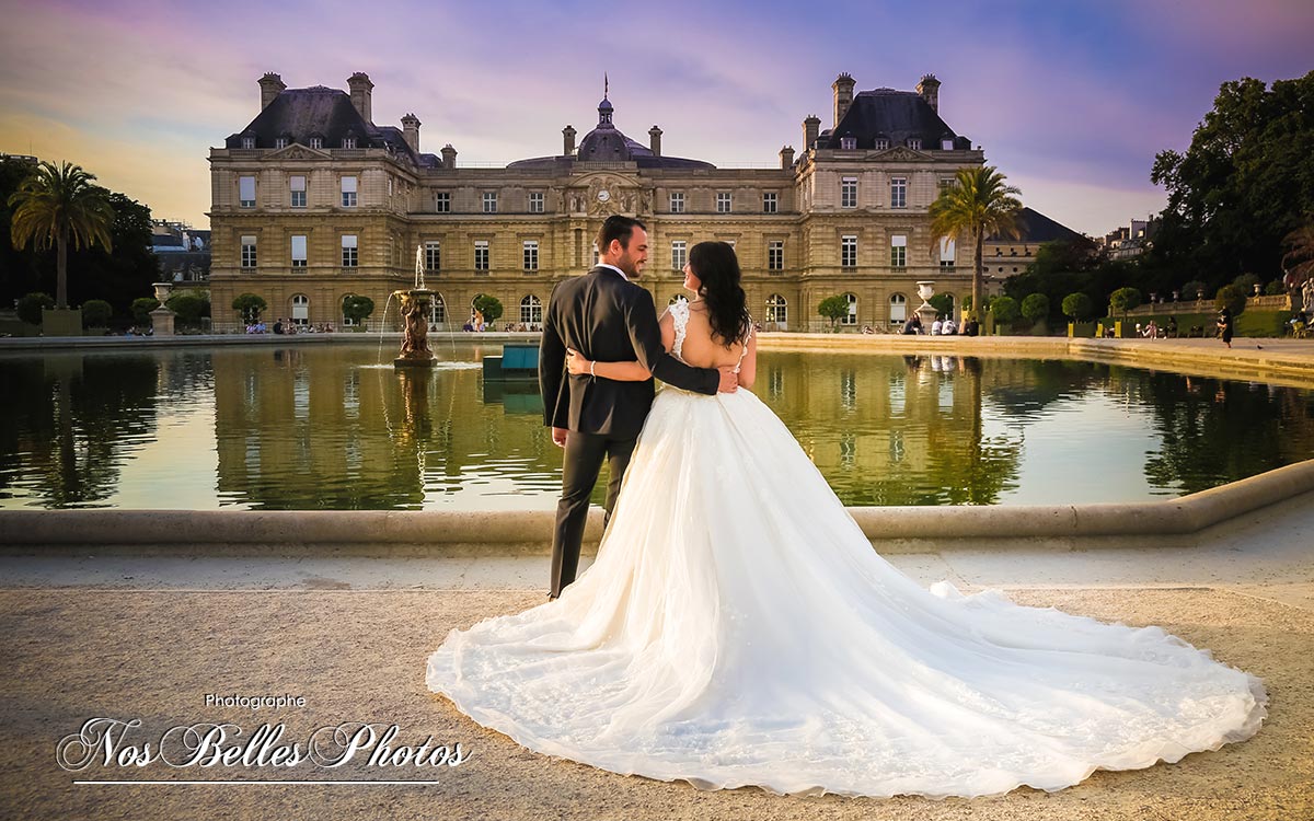 Photo mariage Jardin du Luxembourg Paris, photographe Paris