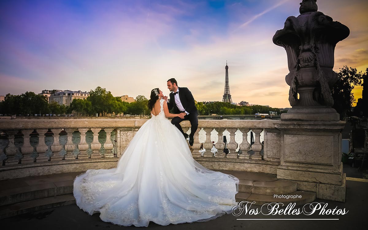 Shooting photo mariage à Paris, photographe de mariage Paris
