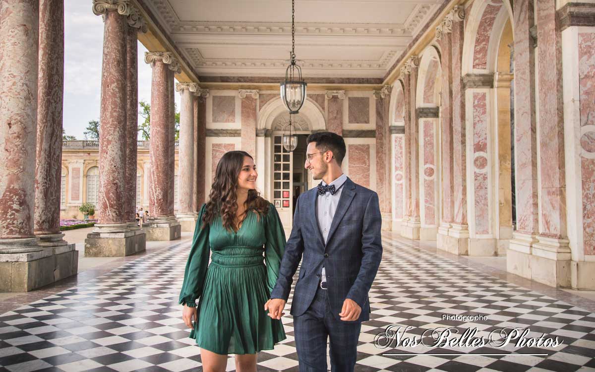 Photos shooting couple à Versailles