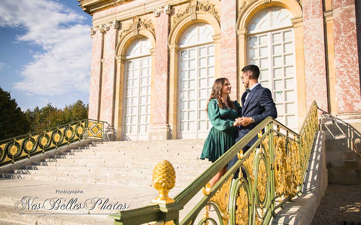 Séance photo anniversaire de rencontre à Versailles