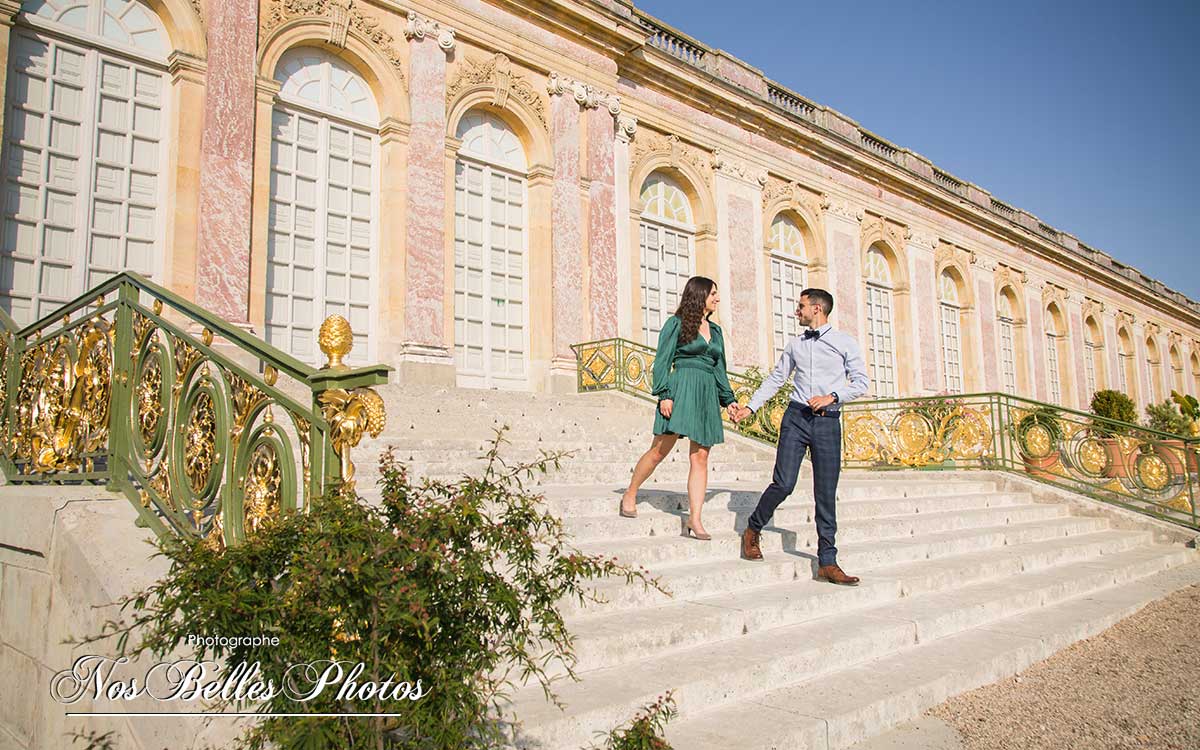 Shooting photo couple au Château de Versailles