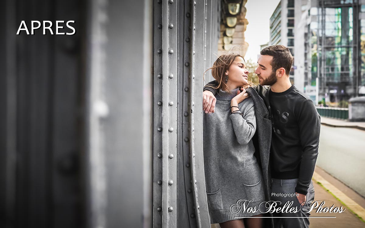 Photographe couple Paris, retouche photo couple