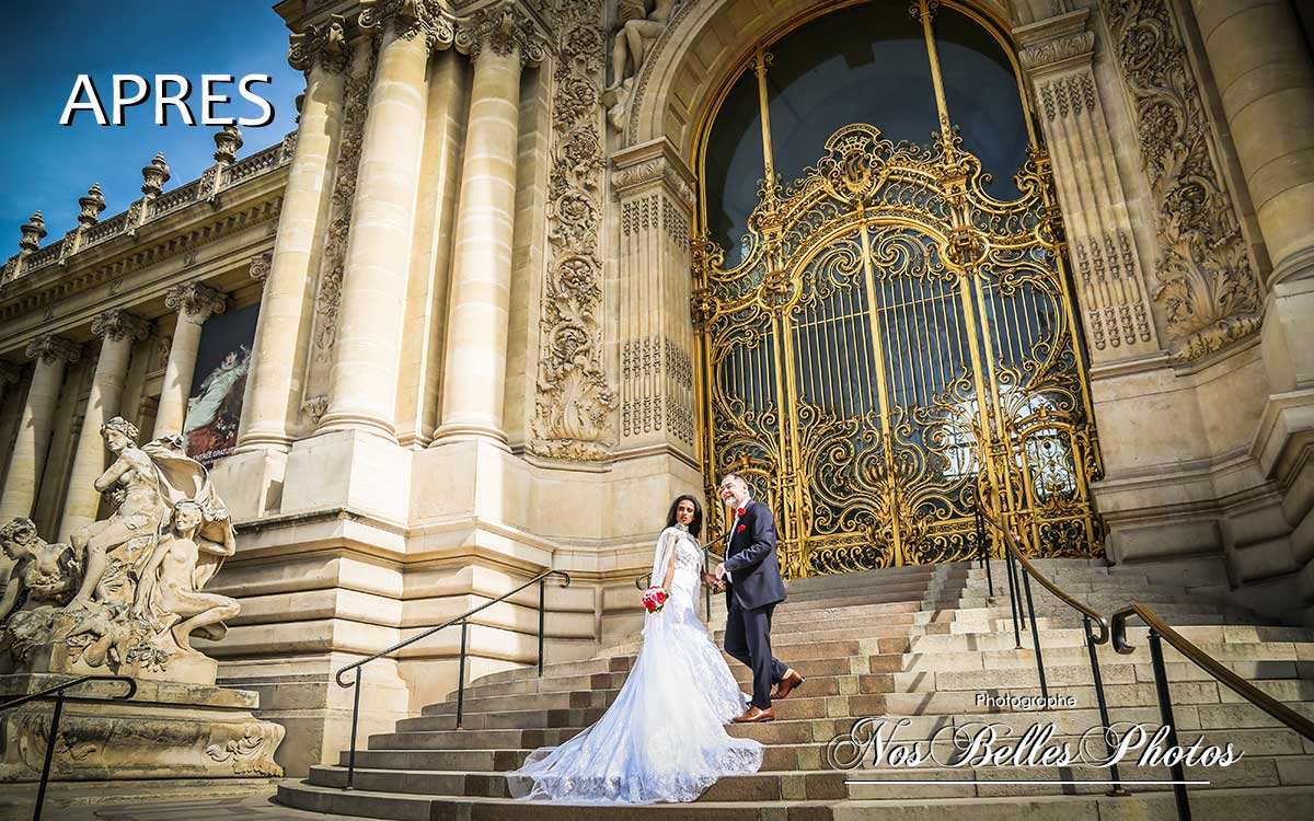 Photographe de mariage Paris, retouche photo mariage