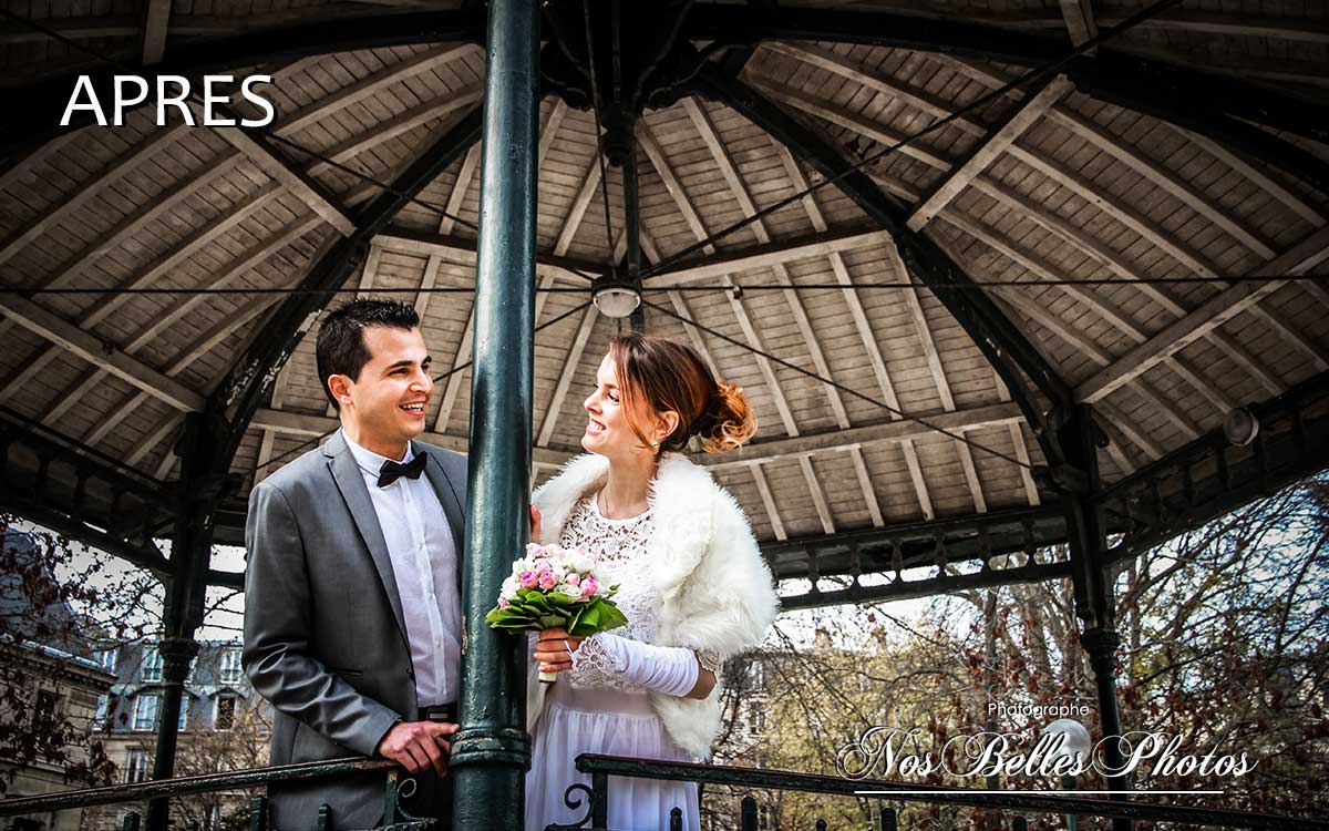Photographe mariage Versailles, retouche photo mariage