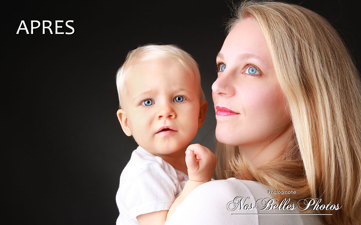 Photographe famille en studio Les Mureaux en Yvelines, retouche photo famille